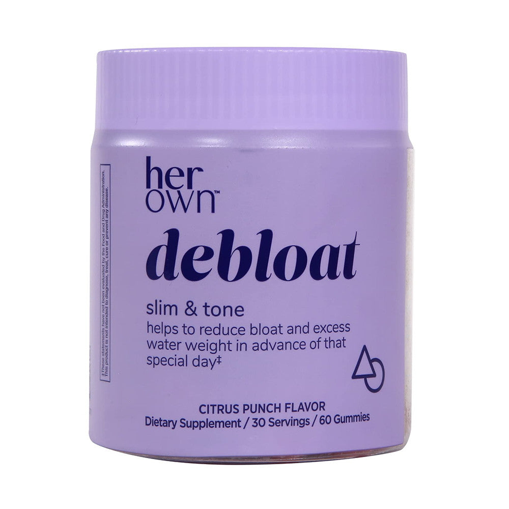 Her Own Debloat Gummy, Citrus Flavor, 30 Servings, 60 Ea